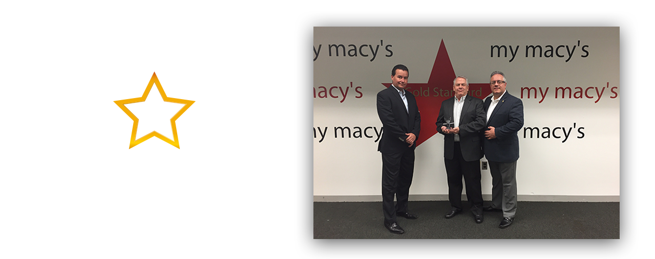 The Macy's Gold Star Award is awarded to 7P GPS.